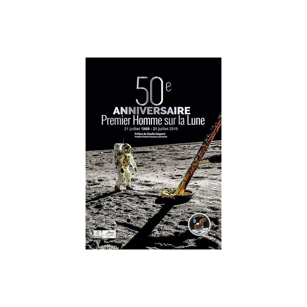 50e anniversaire. Premier homme sur la lune 21 juillet 1969-21 juillet 2019