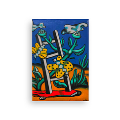 Magnet Léger - Two Yellow Butterflies on a Ladder