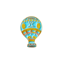 Pin's Bonjour Versailles Montgolfière