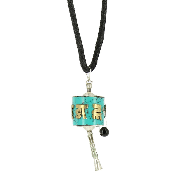Prayer wheel pendant