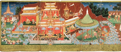 Nemi Jataka (détail)