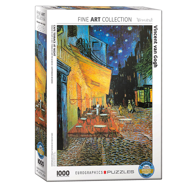 Puzzle 1000 pièces - Van Gogh - Terrasse du café le soir