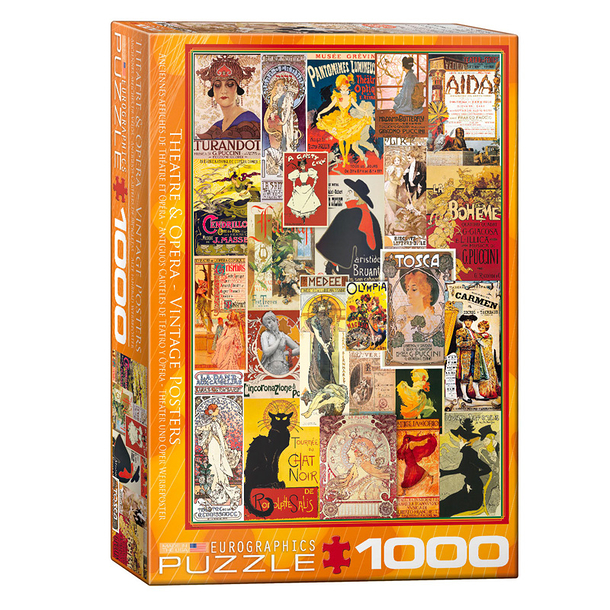 1000 Pieces Puzzle - Theatre and opera - Vintage posters