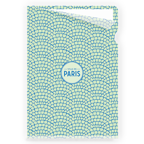 Paris cobblestones Clear File - A4