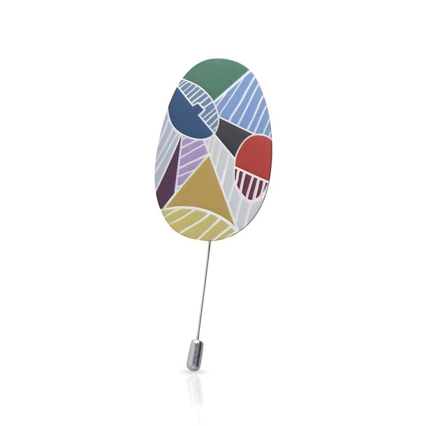 Broche Cubiste