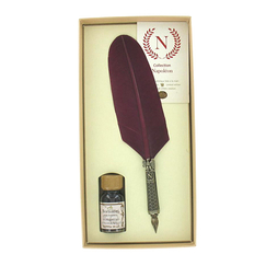 Napoleon Writing Set - Bordeaux Goose feather - Bortoletti