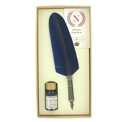 Napoleon Writing Set - Blue Goose feather - Bortoletti