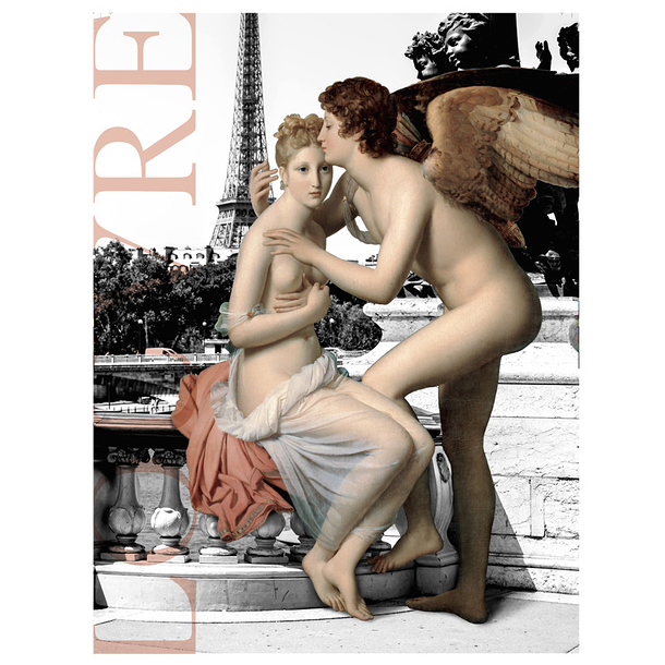 Affiche Louvre - Amour et Psyché
