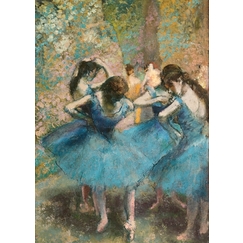 Affiche Edgar Degas - Danseuses bleues