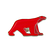Pompon Bear Pin's (Red)