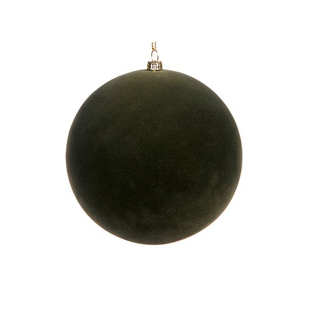Boule De Noël En Velours Vert