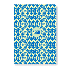 Green patterns Paris Notebook