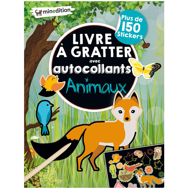 My scratch-off sticker book - Animals
