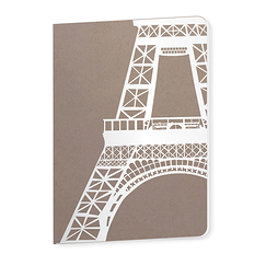 Eiffel Tower Silver Notebook