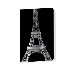 Small Notebook Ville de Paris - 12x19 cm "Silver Eiffel Tower"