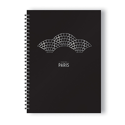 Paris cobblestones Spiral notebook