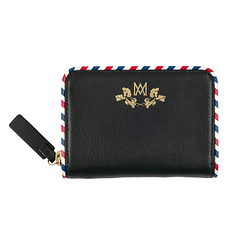 Zip wallet Marie-Antoinette - Black - Ines de la Fressange