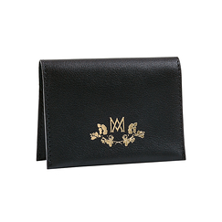 Double card holder Marie-Antoinette - Black - Ines de la Fressange Paris