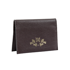 Double card holder Marie-Antoinette - Brown - Ines de la Fressange Paris