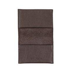 Double card holder Marie-Antoinette - Brown - Ines de la Fressange Paris