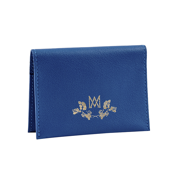 Double card holder Marie-Antoinette - Blue - Ines de la Fressange Paris
