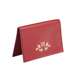 Porte-cartes double Marie-Antoinette - Rouge - Ines de la Fressange