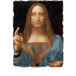 Fresco - Leonardo da Vinci - Salvator Mundi - Bottega tifernate