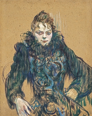 Femme au boa noir (détail), 1892