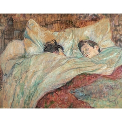 Dans le lit (détail), vers 1892