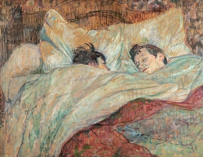 Dans le lit (détail), vers 1892