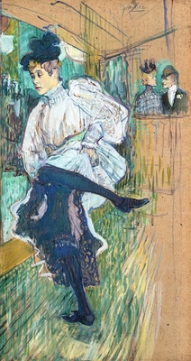 Jane Avril dansant, vers 1892