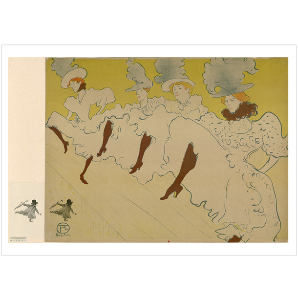 Affiche Lautrec La troupe de Mademoiselle Églantine