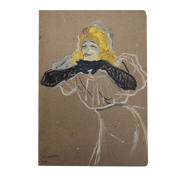 Notebook -Toulouse Lautrec "Yvette Guilbert"