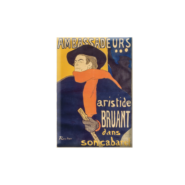 Magnet Toulouse-Lautrec - Aristide Bruant in his Cabaret