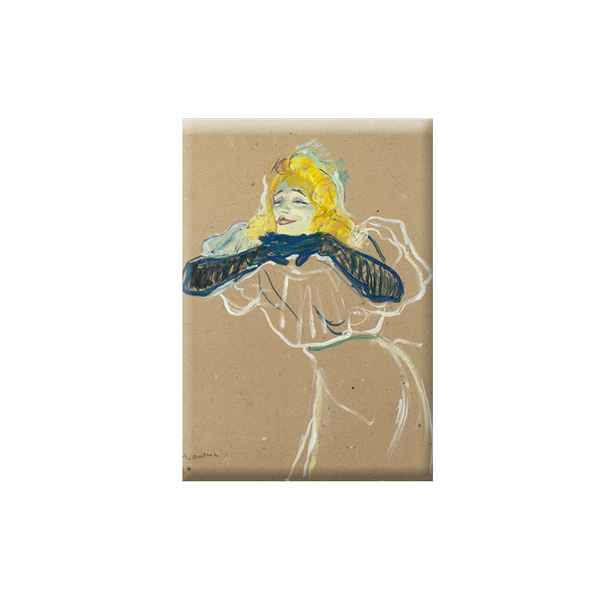 Magnet Toulouse-Lautrec -  Portrait of Yvette Guilbert