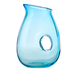 Carafe en verre transparent Turquoise - Pols Potten