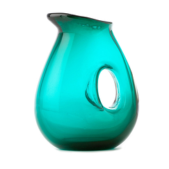 Carafe en verre transparent Vert mer - Pols Potten