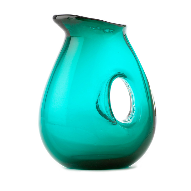 Carafe en verre transparent Vert mer - Pols Potten