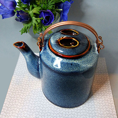 Khalam cylindrical teapot - Ocean blue - ZaoZam