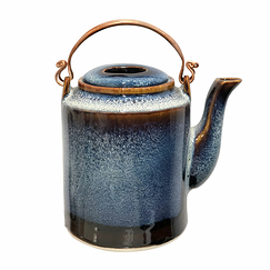 Khalam cylindrical teapot - Ocean blue - ZaoZam