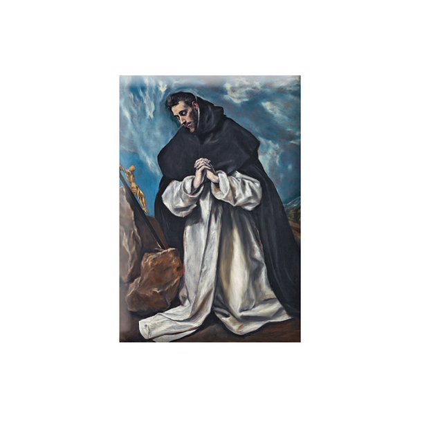 Magnet El Greco Saint Dominic in prayer