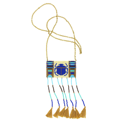 Necklace Egyptian Beetle Miyuki Mesh