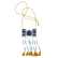 COLLIER SCARABEE MIYUKI RESILL COULEUR EGYPTE RESILLE