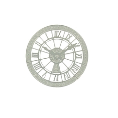 Orsay Museum Clock Magnet - Silver