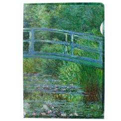 Sous-chemise Claude Monet - Le bassin aux nymphéas. Harmonie verte - A4