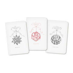 3 Small Notebooks da Vinci - De Divina Proportione