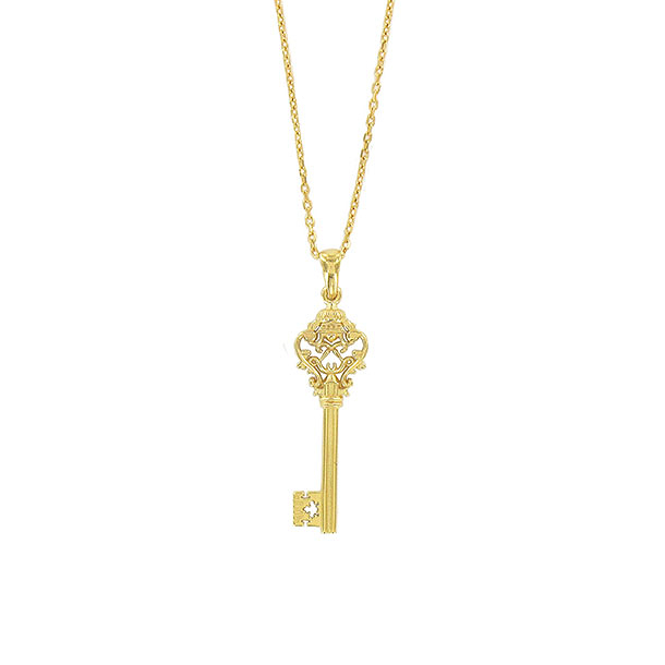 Gold plated necklace Royal Chapel Key