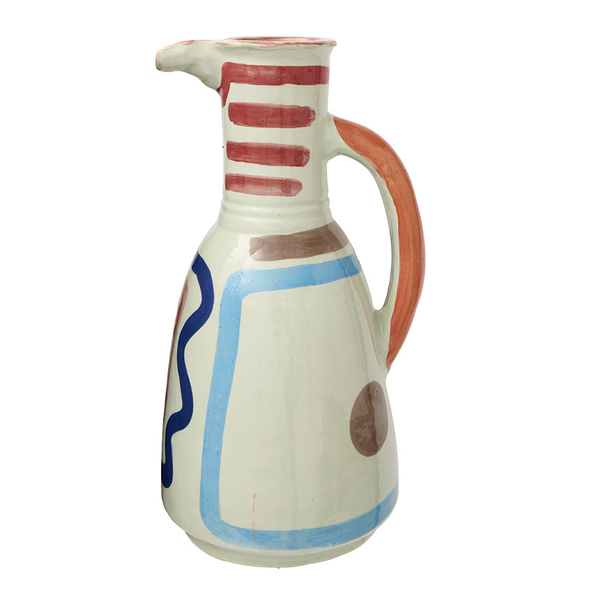 Vase avec anse rose