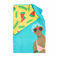 Serviette microfibre Vénus de Milo - A la plage ! Le Louvre by Antoine Corbineau