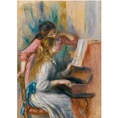 Affiche Pierre Auguste Renoir - Jeunes filles au piano